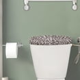 thumbnail image 2 of Renewold Cheetah Printed Toilet Tank Lid Cover Bathroom Decor Accessories Dust and Stains Resistant Toilet Protective Cover Universal Fit, 2 of 6
