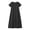 Black, variant on Gpaecead Women's Short Sleeve A Line Maxi Denim Dress Round Neck Soft Lightweight Casual Summer Beach Vacation Dress Black