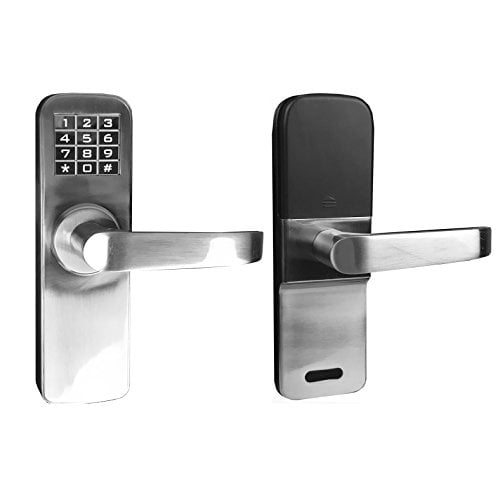 Angel Canada Digital Electronic Backlit Keypad Door Lock with Backup Keys, Keyless Entry by Password Code Combination