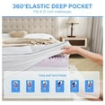 7Zone King Size Mattress Topper for Back 4Inch Dual Layer Bed