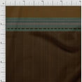 thumbnail image 1 of Soimoi Moss Georgette Fabric Stripe & Aztec Panel Fabric Prints by Yard 42 Inch Wide, 1 of 1