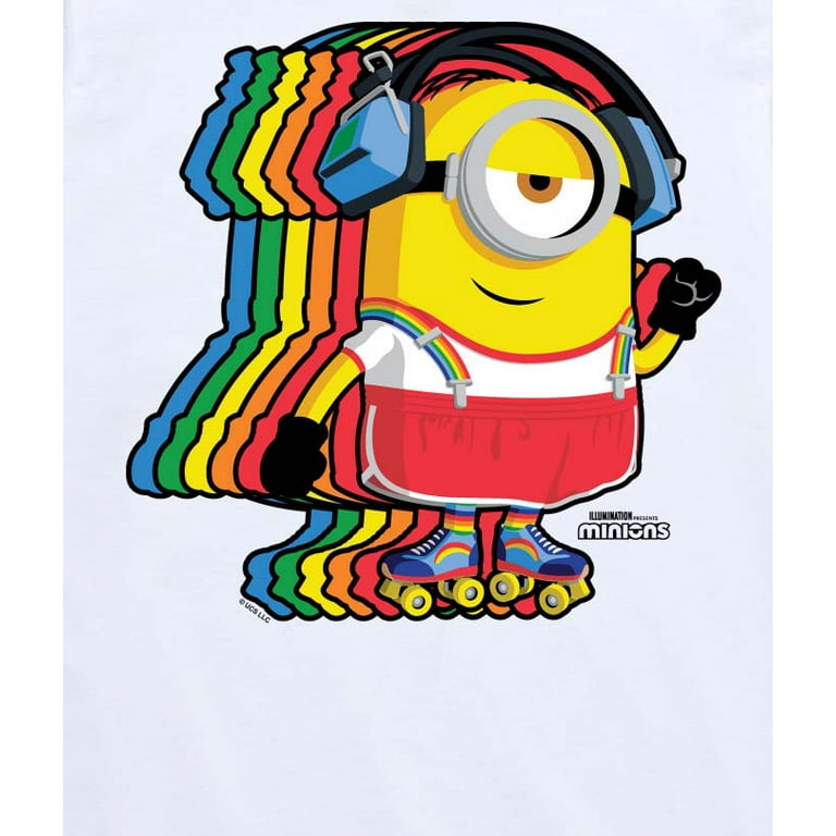 Despicable Me 4 - Minion Skater Rainbow - Youth And Toddler Short