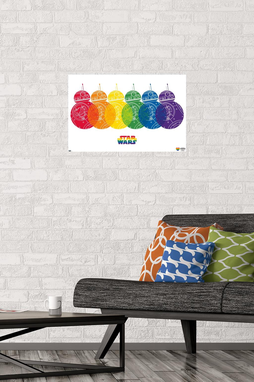 Star Wars: Saga - BB-8 Pride Wall Poster, 14.725" x 22.375"