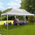 thumbnail image 4 of HOTEEL 10x20 Canopy Tent with 6 Sidewalls,Pop up Canopy for Parties Wedding,Commercial Easy up Gazebo with Carry Bag,UV 50+,White, 4 of 11