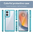 thumbnail image 2 of Case for Moto G85 5G,Moto G85 5G Case,Transparent TPU+PC Acrylic Protective Military Grade  Heavy Duty Protection Phone Case for Motorola Moto G85 5G(Clear Blue), 2 of 16