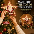 thumbnail image 6 of Clearance! DIY Sparkling Christmas Star Tree Topper, Christmas Pearl Art Kits for Adults, Pearl Diamond Art Diy Kits DIY (Santa), 6 of 7