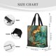 thumbnail image 3 of Balery Emerald Color Gold Marble Bolsa de Mano para Mujeres con Cremallera, Bolsa de Gimnasio con Compartimentos, Bolsa para Laptop, Bolsa para Trabajo, 3 of 7