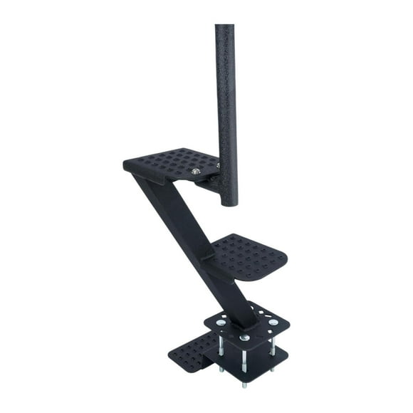 Wisewang Marches de Remorque de Bateau Antidérapantes pour Surface Bateau Professionnel Marches Faciles Étape 2 Installation Noir 2 Marches