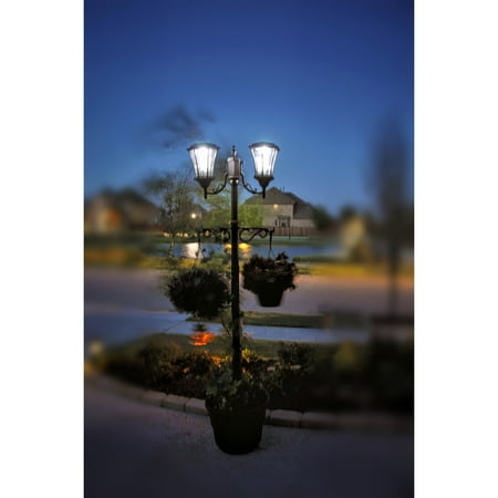Sun Ray Martens Solar Lamp Post And Planter Com Sun Ray Martens Solar Lamp Post And Planter
