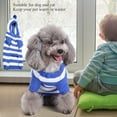 thumbnail image 1 of Pet Sweater, Striped Pet Sweater Warm Striped Breathable  For Winter, 1 of 8