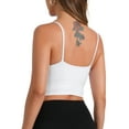thumbnail image 3 of INSPIRE CHIC Women's Camisole Built-in Bra Padded Workout Basic Invisible Tank Top S White, 3 of 4