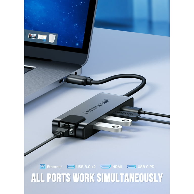 5-in-1 Multi-Port adapter 4K with Ethernet