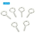 thumbnail image 3 of Uxcell 4mm ID x 15mm L Screw Eyes Pin Mini Small Eye Hooks Dark Silver 150 Pack, 3 of 6