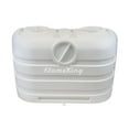 thumbnail image 1 of Flame King Propane Tank Cover YSN-PCC-RV20-WHT For Dual 20 Pounds Steel Propane Tanks; Heavy Duty; Flying Debris Protection; White; Polypropylene, 1 of 5