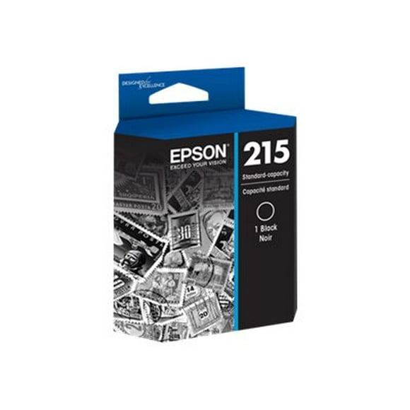 Epson 215 With Sensor - Black - original - ink cartridge - for WorkForce EC-C110 Wireless Mobile Color Printer, WF-100, WF-110