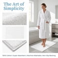 thumbnail image 6 of REGALWOVEN Geometric Bathroom Rug Mat, Extra Soft Absorbent Bath Rug, Non-Slip Comfortable Solid Color Bath Mat White 20" x 32", 6 of 7