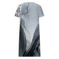 thumbnail image 4 of Drses Women's Casual Dresses Women's Summer Bohemian Print Short Sleeve Beach Dress Knee Length Dress Short Sleeve Dress for Women Summer, 4 of 5