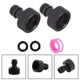 thumbnail image 4 of 2 Piece 3/4 Inch Garden Hose Quick Connector Kit Female Faucet Adapter Irrigation System Parts Black, 4 of 6