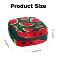thumbnail image 2 of Watermelon Sanitary Napkin Storage Bag Period Purse Travel Security Pouch Small Treat Pouch 4.7x6.6x6.6 in Velvet Sponge Oxford Fabric Bag for Menstrual Pad Organization, 2 of 6