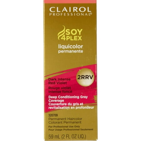 Clairol Professional Liquicolor Permanent 2Rrv Dark Intense Red Violet 2 Ounce (59ml)