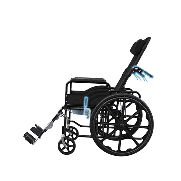 Andafacil® Silla de Ruedas 3 en 1 para Adulto Reclinable | Adultos Mayores