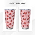 thumbnail image 3 of Fuzoiu Strawberries Print 20oz Tumbler, Stainless Steel Vacuum Insulated Car Cup, Insulated Coffee Mug,Travel Mug with Lid,Thermal Cup for Outdoor-Straw Two-piece Set, 3 of 8