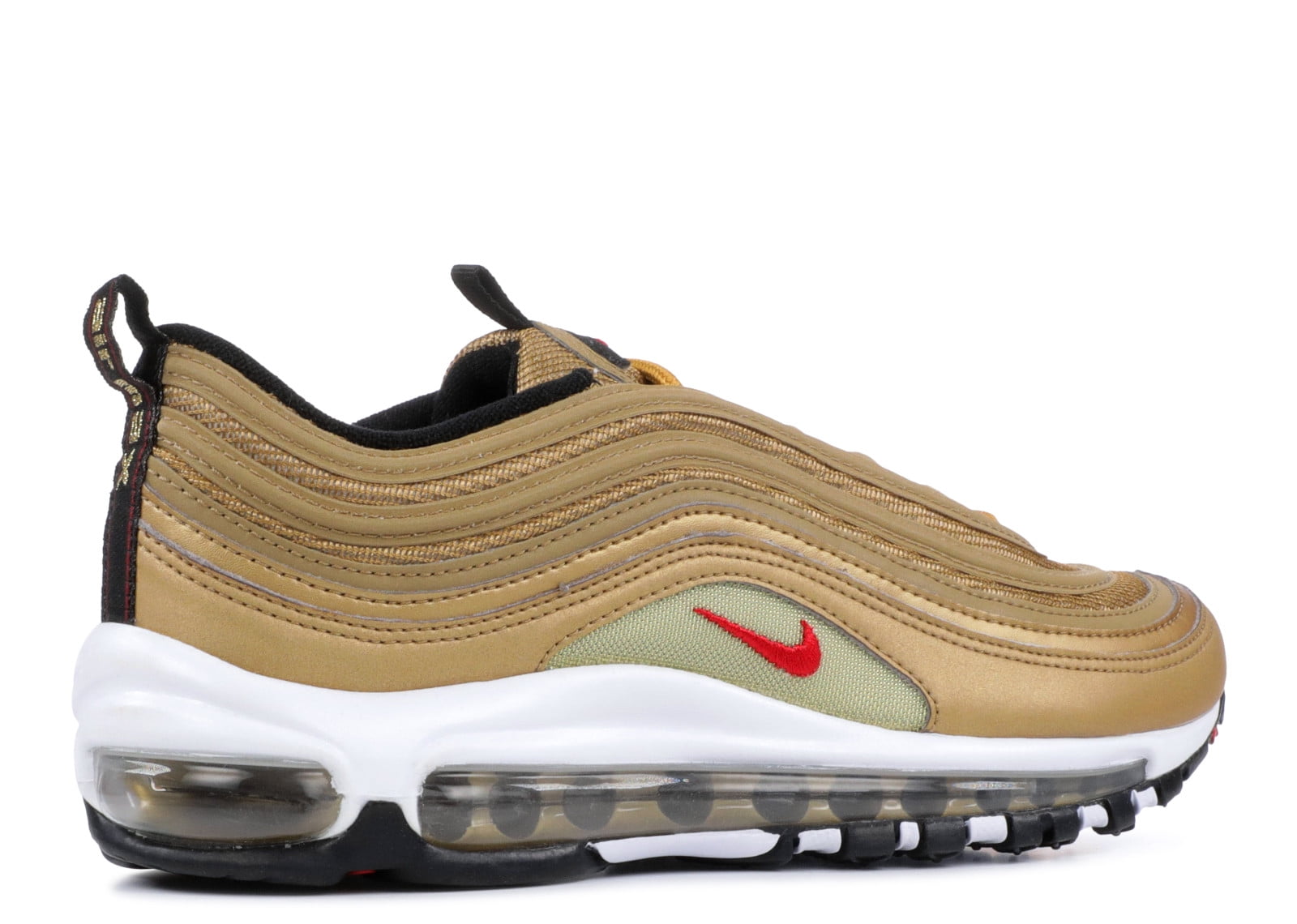 Kids Nike Air Max 97 OG QS GS Metallic Gold Varsity Red Team Red Black Walmart