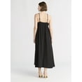 thumbnail image 2 of Free Assembly Women's Pleated Linen Blend Maxi Dress, Sizes XS-XXXL, 2 of 3