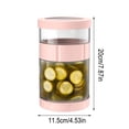 thumbnail image 4 of Leodye Pickle Jar with Strainer Flip, Pickle Container, Glass Kraut Juice Separator Jar-Leakproof Airtight Lid, Hourglass Food Storage Flip Jar for Olive,Jalapeno,Sliced Pickles-Dishwasher Safe, 4 of 6