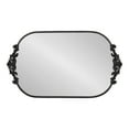 thumbnail image 6 of Kate and Laurel Arendahl Traditional Capsule Wall Mirror, 24 x 41, Black, Vintage Glam Baroque-Inspired Round Bathroom Vanity Mirror with Ornate Crown, 6 of 8