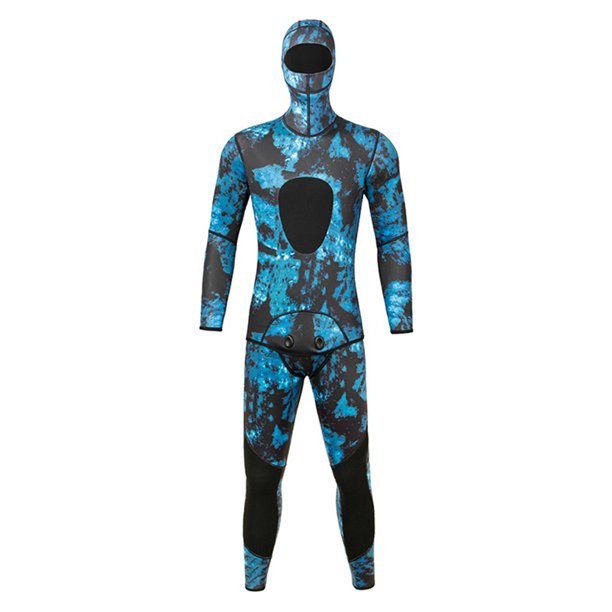 Clairlio 3mm Neoprene Hooded Wetsuit OnePiece Surfing Swimming Diving Suit Blue Walmart.ca