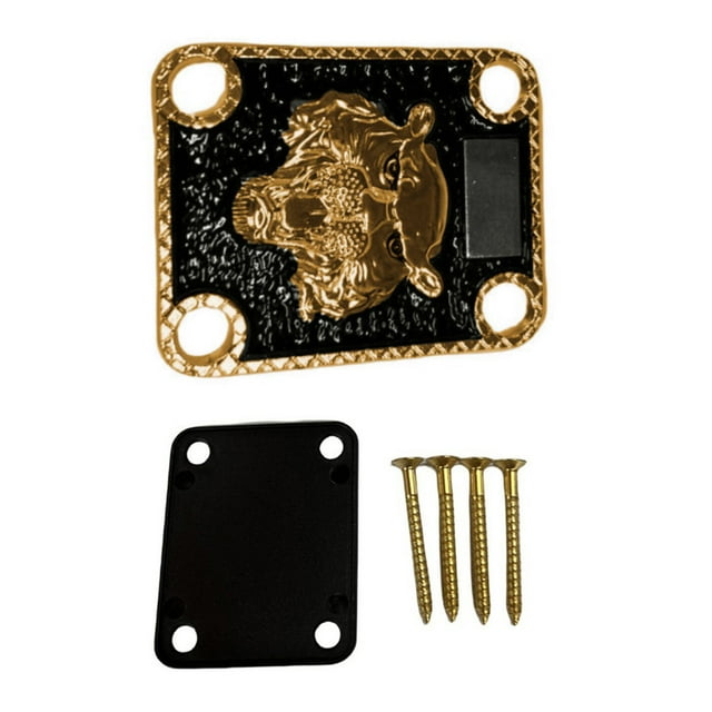 Electric Guitar Neck Backing Plate Bass Neck Strength Connect Board Joint Plate Goldb