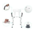 thumbnail image 6 of Zimtown Shower Chair with Arms, Heavy Duty Shower Seat Shower Stool for Handicap Elderly, 6 of 14