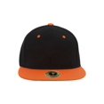 thumbnail image 2 of TopHeadwear Polyester Two-Tone Flat Bill Snapback - Black/Orange, 2 of 2