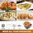 thumbnail image 4 of Gotham Steel Nonstick Square Deep Frying Pan, 9.5” Large Cooking Pan with Ceramic Nonstick Coating, 4 Pc Titanium Ceramic with Lid, Basket , Dishwasher Safe, 4 of 14