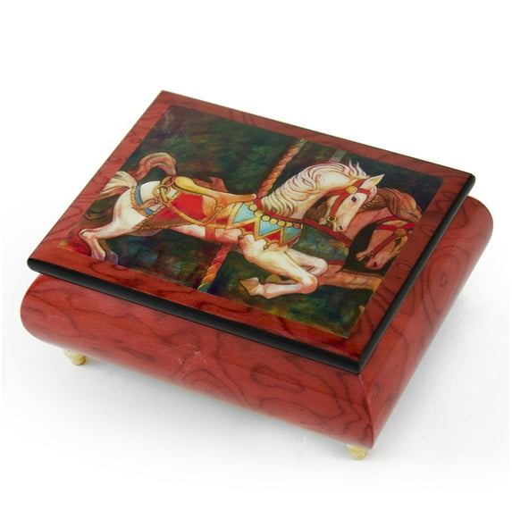 Handcrafted Ercolano Music Box Featuring "If You Can Believe" by Simon Bull - Oh What a Merry Christmas Day