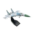 thumbnail image 4 of Avión SU 27 a escala 1/100, modelo de aleación fundida, regalos para adultos, juguetes para niños, avión de de simulación con soporte para el, 4 of 9