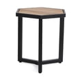 thumbnail image 3 of Acacia Wood Side Table, Outdoor Patio End Table for Backyard, Deck, Poolside, Garden, 3 of 9