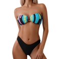 thumbnail image 1 of Plus Size Swim Two Piece,Women's Conservative Floral Print Swimsuit With Ruffles For Beach & Spa, 1 of 7
