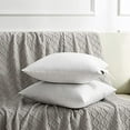 thumbnail image 2 of Decorative Feather Down Throw Pillow Inserts with Cotton Cover, Square Sofa, Bed and Couch Pillows 18X18 Inches White, 2 of 8