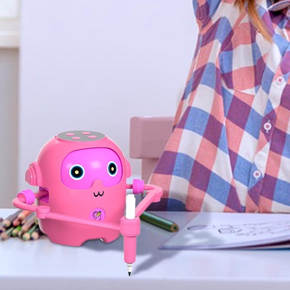 Kids Educational Drawing Robot Toy,Interactive Learning Coding Robot,Letters Numbers Shapes Teaching Toy,Voice Light Guidance,Preschool STEM Learning Tool,Creative Toddler Festival Gift