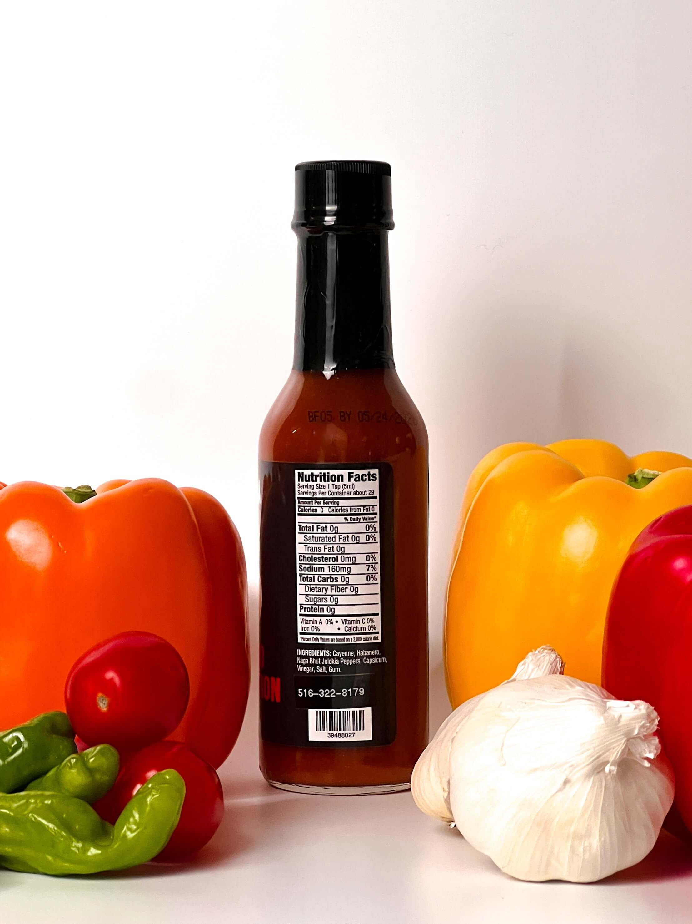 MAMBA #10 Special Edition Hot Sauce, Ghost Pepper Blend with Smoky Spice Flavor, Extra Spicy Condiment for BBQ, Grilled Meats, Wings & Marinades