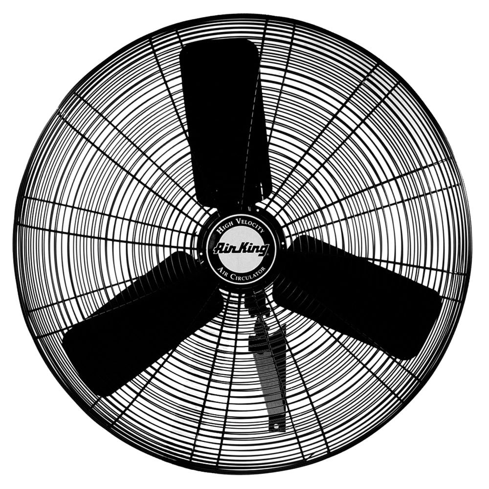 Air King 9024 24" 5130 Cfm 3-Speed Industrial Grade Wall Mount Fan