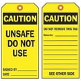 thumbnail image 3 of Brady Rpr Tag,5-3/4 x 3 In,Bk/Yel,3/8 In,PK100 86664, 3 of 4