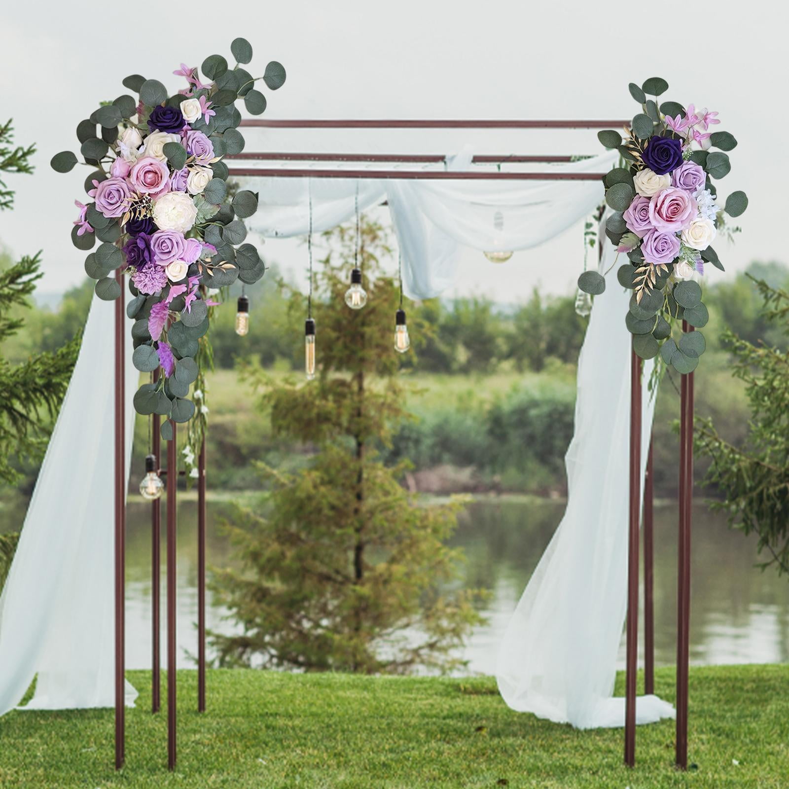 Artificial Flower Swags Wreath Silk Flower Floral Swag Backdrop Wedding