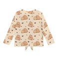 thumbnail image 5 of Garronmavis Cute Capybara Girls Long Sleeve T-Shirts 7-8 Lightweight Kids Crewneck T-Shirts Fall Tops Comfortable Kids Basic Soft Long Sleeve Tees Top for Outdoor Activities, 5 of 7