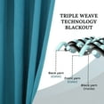 thumbnail image 4 of Bkue Nile Mills Modern, Classic Solid Semi Blackout Curtains, Set of 2, 46" x 84'', Aqua, 4 of 14