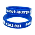 thumbnail image 3 of FRCOLOR Bracelet 4pcs Silicone Bracelet Medical Warning Hand Strap Children Bracelet Wristbands Decoration Kids PVC Bracelet Hand Rings,1.97"X1.97"X0.39", 3 of 4