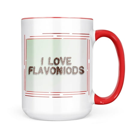 

Neonblond I Love Flavoniods Chocolate Fudge Sprinkles Mug gift for Coffee Tea lovers