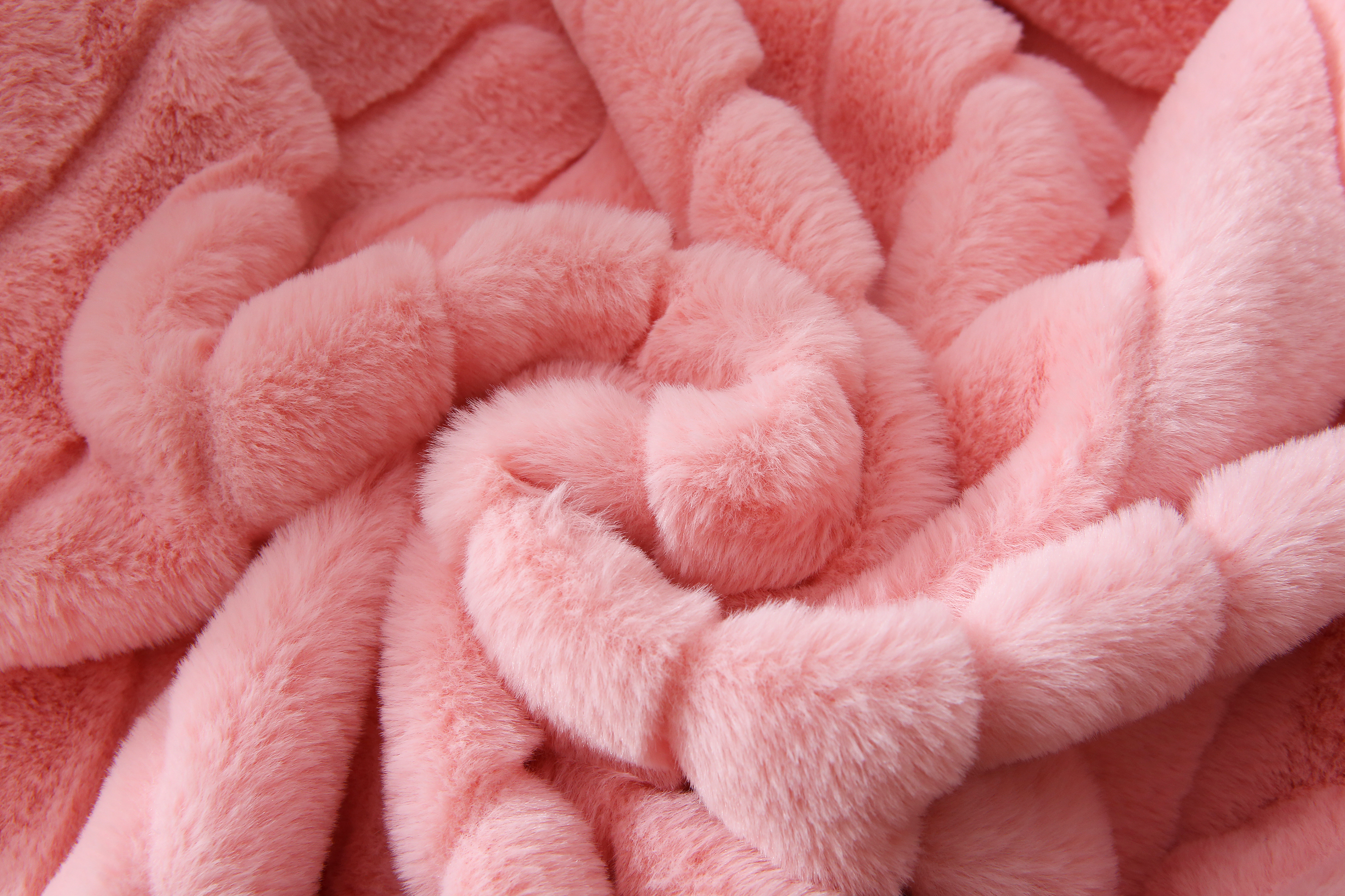 MAINSTAYS PINK STRIPE FAUX FUR THROW, 50″ X 60″, ADULT/TEEN